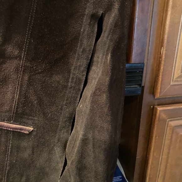 Vintage 60-70s suede cape/poncho jacket - Picture 10 of 13